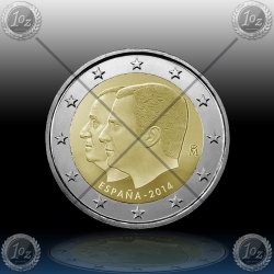2 EVRO ŠPANIJA No2 (Kralj Felipe VI) 2014 UNC